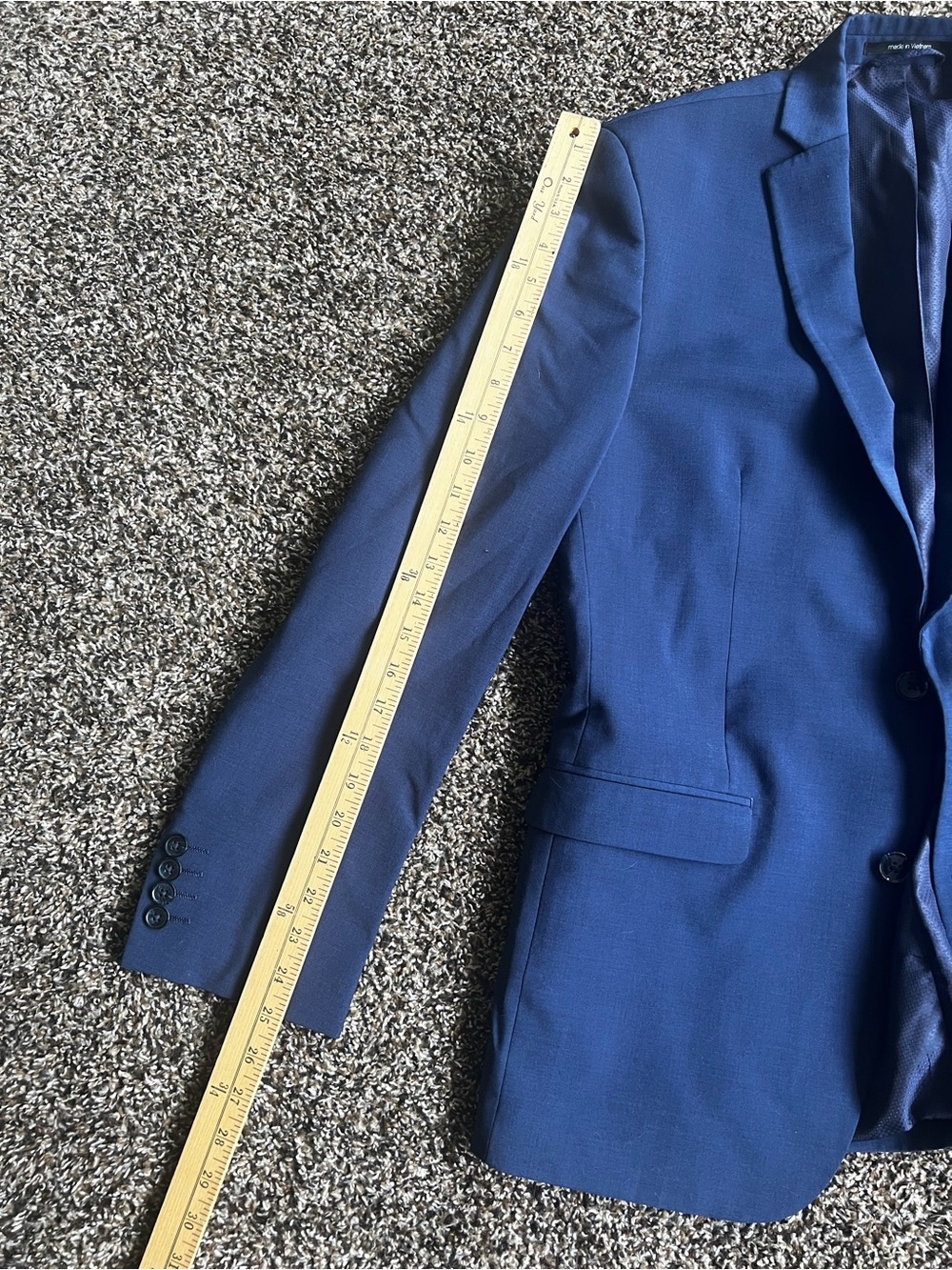 Bar III Men's Deep Navy Two-Button Blazer - Picture 13 of 14